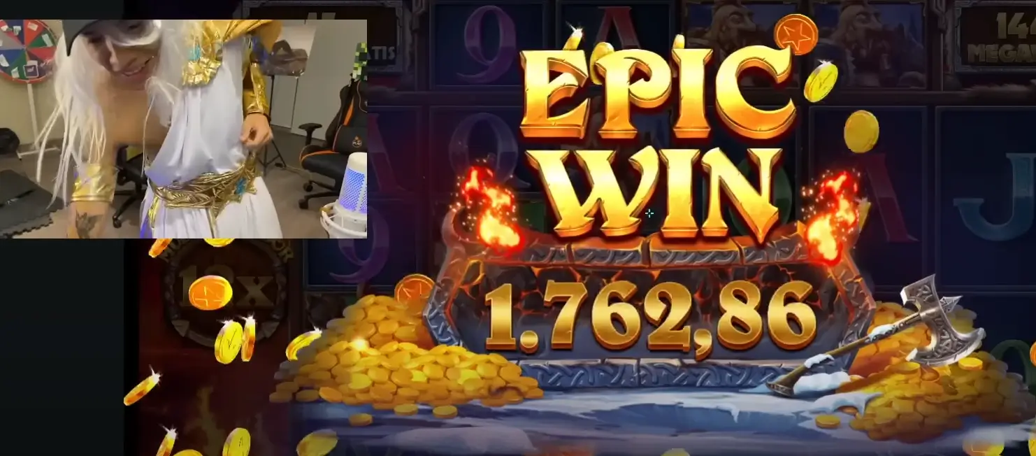 Gran ganancia en slot de vikingos